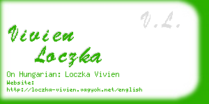 vivien loczka business card